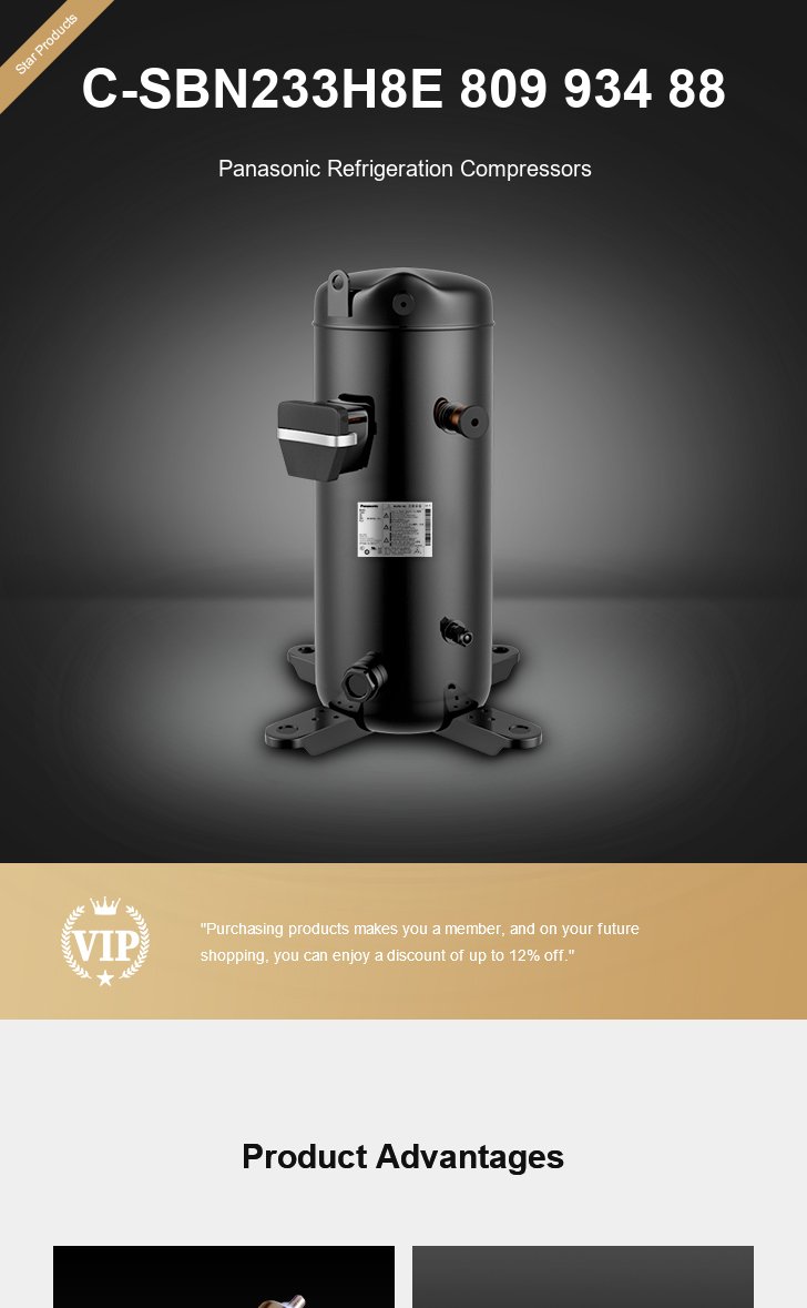 Panasonic Compressor C-SBN233H8E 809 934 88, technical parameters pdf, structure diagram